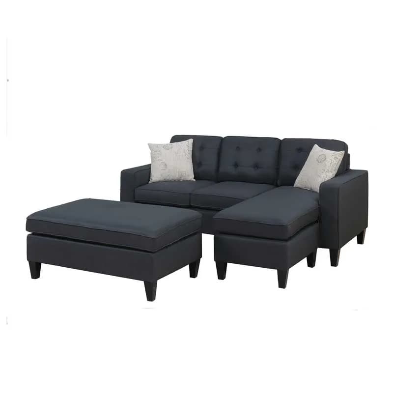 Howa Wide L shape Couch with Ottoman