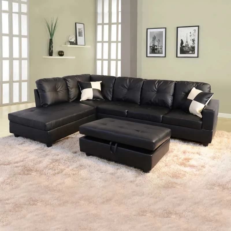 Russ L shape Sofa with Ottoman