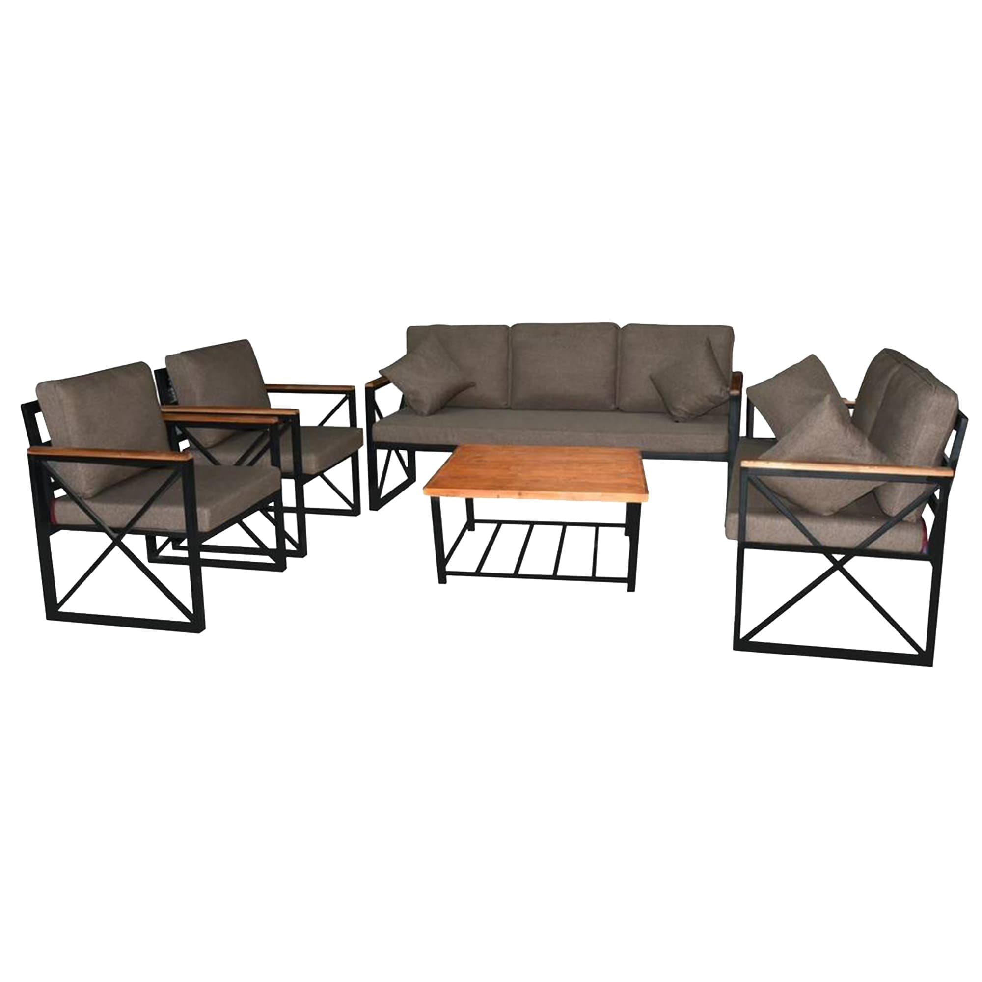 HEATHER Metal Garden Set - 6 seaters