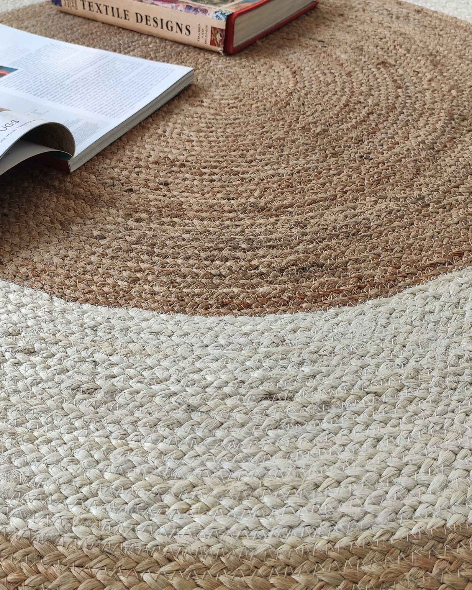 Serene Haven - Natural & Beige Braided Round Rug
