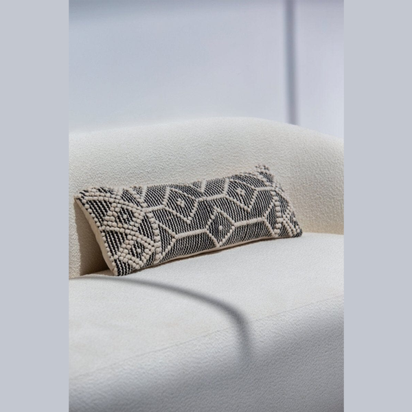 Dotted Long Cushion With Filler