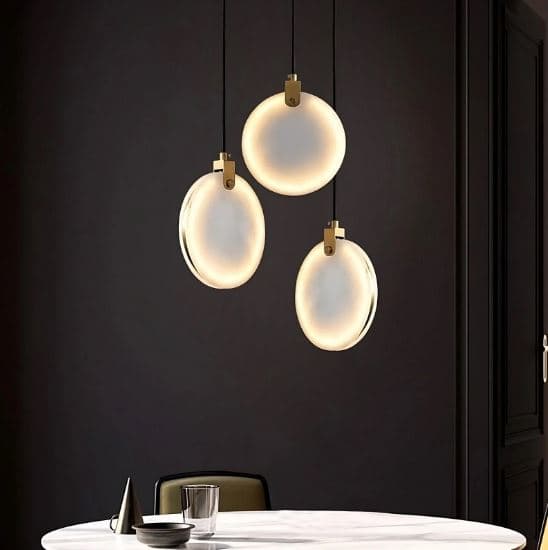 Moon Shade natural Pendant Light