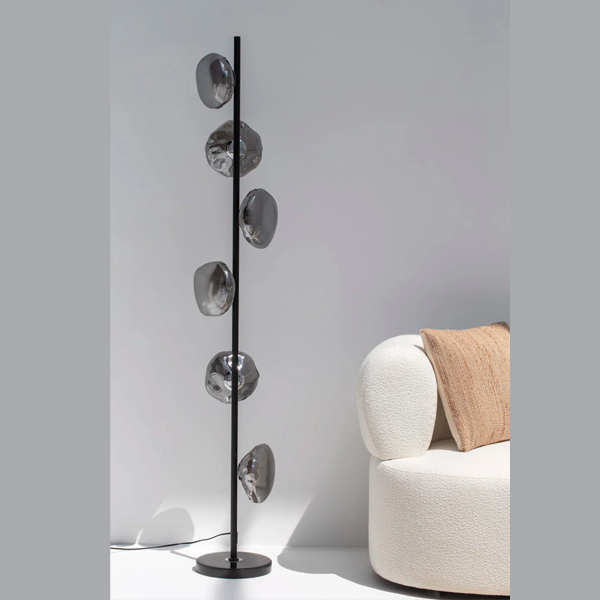 Glass Petals Tree Floor Lamp