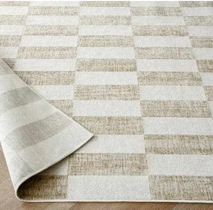 Textured Rectangle Checkerboard Carpet