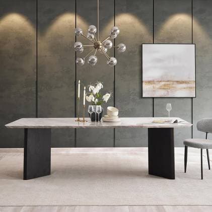 Legacylavish 1+6 Seater Rectangle Dining Set With Aviano Chairs Package